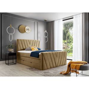 Čalouněná postel CANDICE Boxsprings 180 x 200 cm Barva: Nube 20