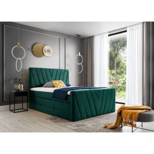 Čalouněná postel CANDICE Boxsprings 180 x 200 cm Barva: Nube 35