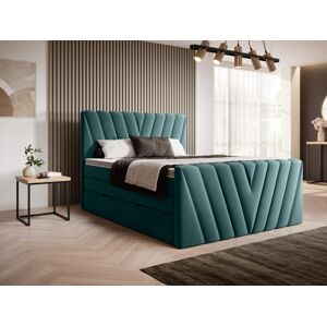 Čalouněná postel CANDICE Boxsprings 180 x 200 cm Barva: Velvetmat 38