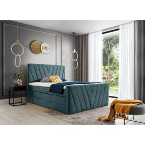 Čalouněná postel CANDICE Boxsprings 180 x 200 cm Barva: Monolith 76