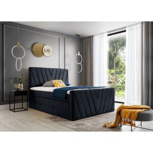 Čalouněná postel CANDICE Boxsprings 180 x 200 cm Barva: Monolith 79