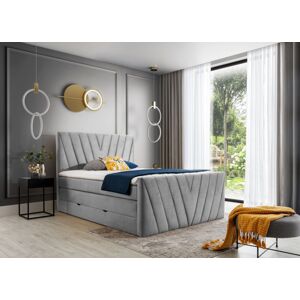 Čalouněná postel CANDICE Boxsprings 180 x 200 cm Barva: Nube 03