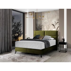 Čalouněná postel SAFIRO Boxsprings 140 x 200 cm Barva: Nube 33