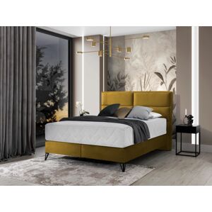 Čalouněná postel SAFIRO Boxsprings 140 x 200 cm Barva: Nube 45