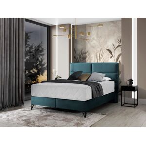 Čalouněná postel SAFIRO Boxsprings 160 x 200 cm Barva: Monolith 76