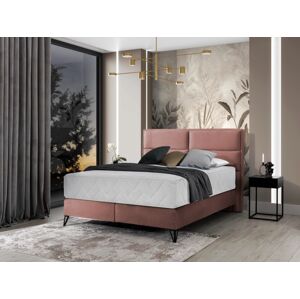 Čalouněná postel SAFIRO Boxsprings 180 x 200 cm Barva: Nube 24