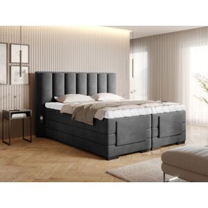 Čalouněná postel VEROS Boxsprings 140 x 200 cm Barva: Loco 06