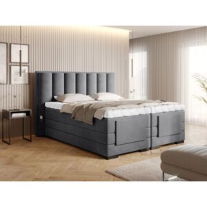 Čalouněná postel VEROS Boxsprings 140 x 200 cm Barva: Sola 06