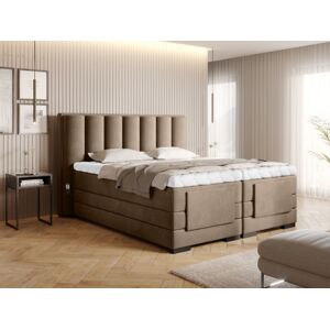 Čalouněná postel VEROS Boxsprings 140 x 200 cm Barva: Nube 20
