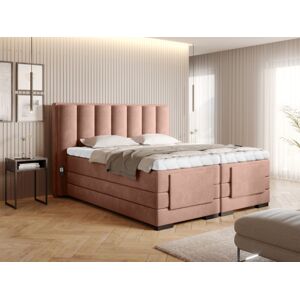 Čalouněná postel VEROS Boxsprings 140 x 200 cm Barva: Nube 24