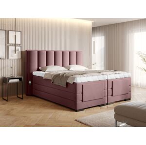 Čalouněná postel VEROS Boxsprings 140 x 200 cm Barva: Velvetmat 24