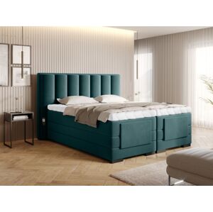 Čalouněná postel VEROS Boxsprings 140 x 200 cm Barva: Velvetmat 38