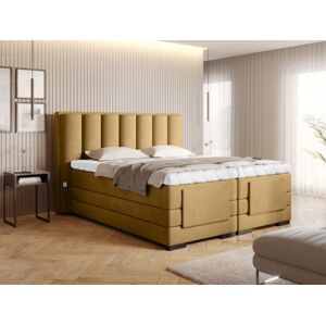 Čalouněná postel VEROS Boxsprings 140 x 200 cm Barva: Nube 45