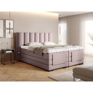 Čalouněná postel VEROS Boxsprings 140 x 200 cm Barva: Gojo 101