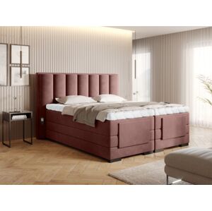 Čalouněná postel VEROS Boxsprings 160 x 200 cm Barva: Lukso 24