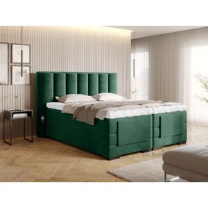 Čalouněná postel VEROS Boxsprings 180 x 200 cm Barva: Lukso 35