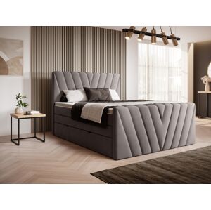 Čalouněná postel CANDICE Boxsprings 140 x 200 cm Barva: Savoi 07
