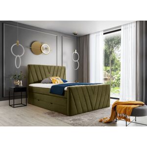 Čalouněná postel CANDICE Boxsprings 140 x 200 cm Barva: Nube 33