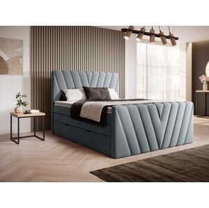 Čalouněná postel CANDICE Boxsprings 160 x 200 cm Barva: Velvetmat 04