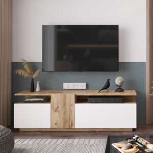 Televizní stolek FR6 borovice bílý