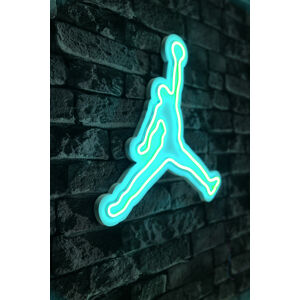 Nástěnná dekorace s LED osvětlením BASKETBALL modrá