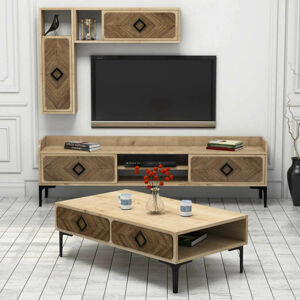 Set nábytku do obývacího pokoje SAMBA dub