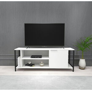 Televizní stolek BOND bílý černý